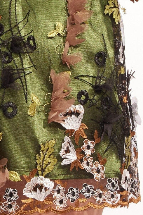 Zuzanna Dress – Emerald Meadow